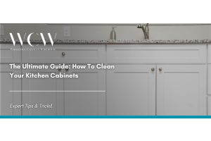 Deep cleaning kitchen cabinets: